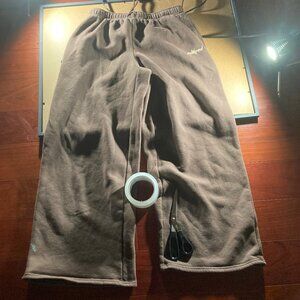 Edikted Brown Wide-Legged Sweatpants